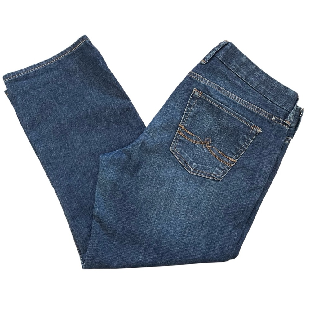Lucky Brand Women's Sweet Jean Crop, Straight Leg in Blue Denim, Sz 10 / 30 - Picture 2 of 16